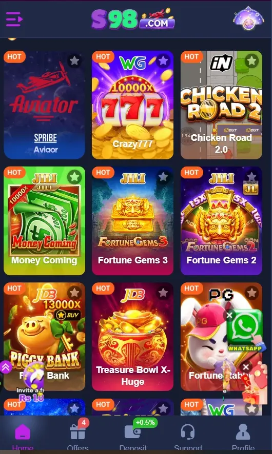 S98 Game Login & Download