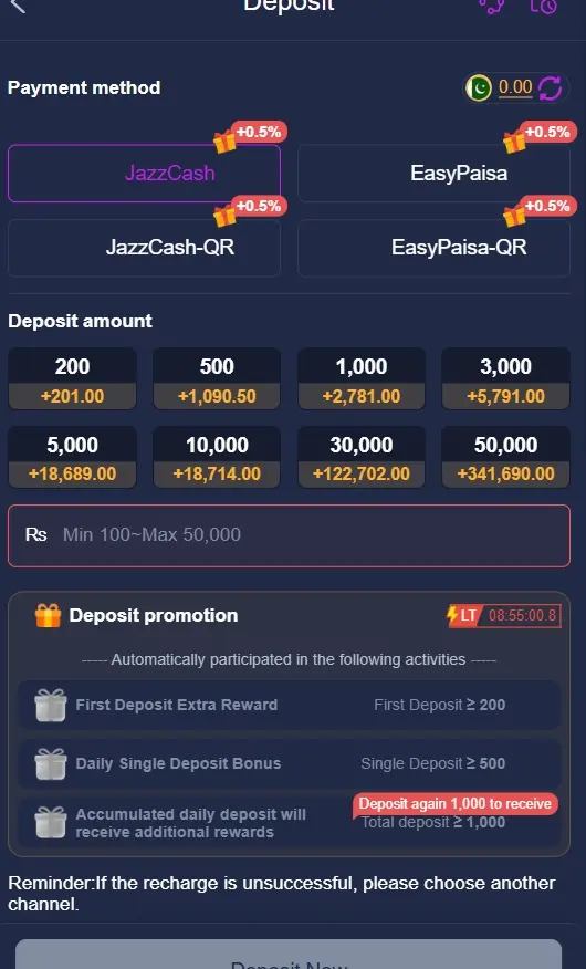 How to Deposit Money on S98 Game