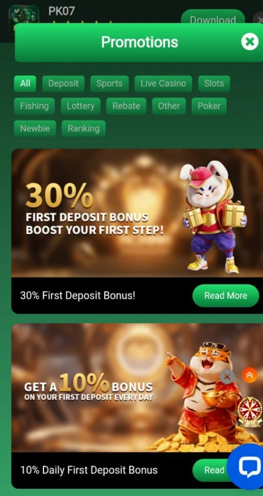 PK07 Game Bonus