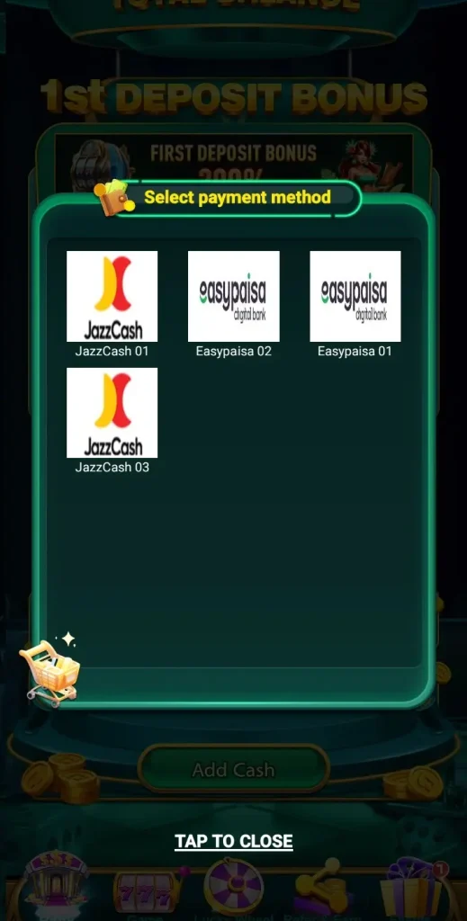 SpinWinPk Game Deposit and Withdrawal