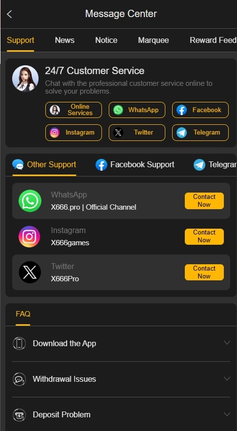 X666 support