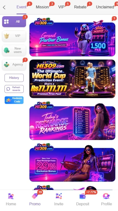 HI309 Rewards board